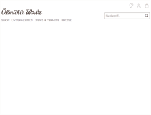 Tablet Screenshot of oelmuehle-walz.de